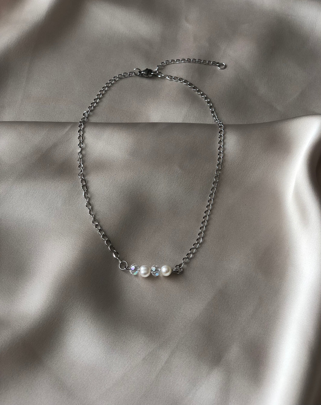 ANGEL PEARL NECKLACE SILVER
